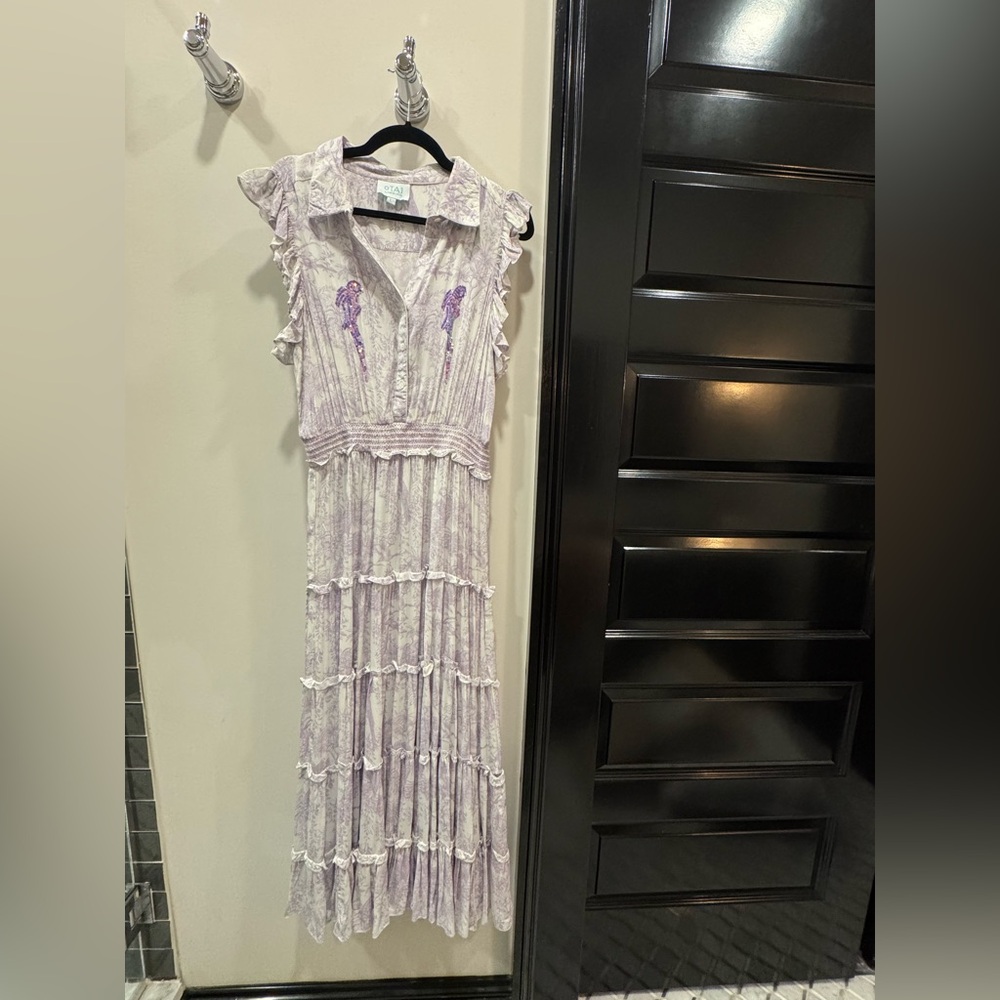 TAJ by Sabrina Crippa Lavender Maxi Dress